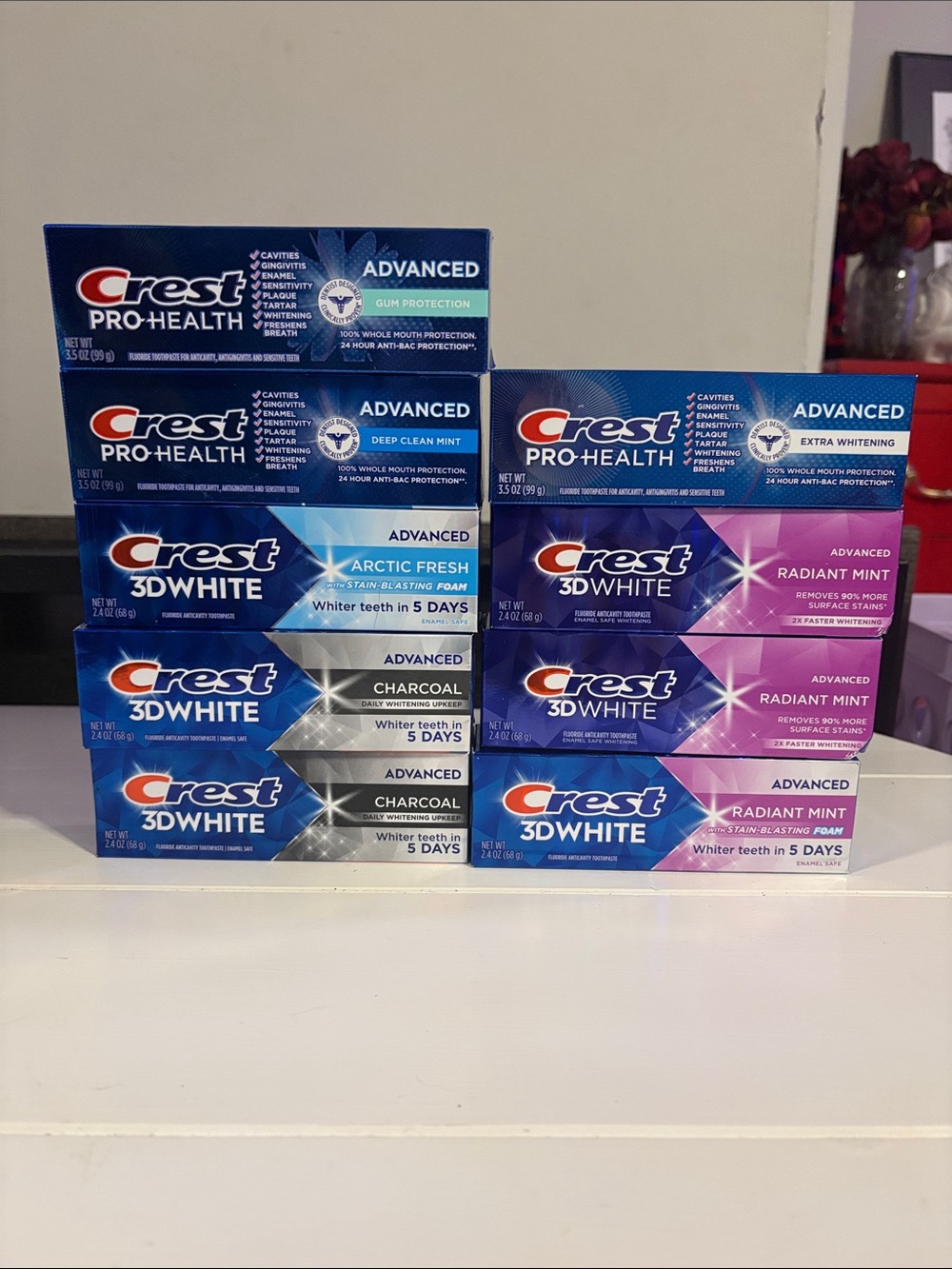 Crest 3D White & Pro-Health Toothpaste Variety Pack